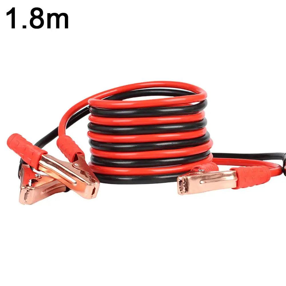 1.8 M 500A Car Battery Jump Cable Booster Cable Line Emergency Jump Starter Leads Van SUV Double-ended With Clamps Clips
