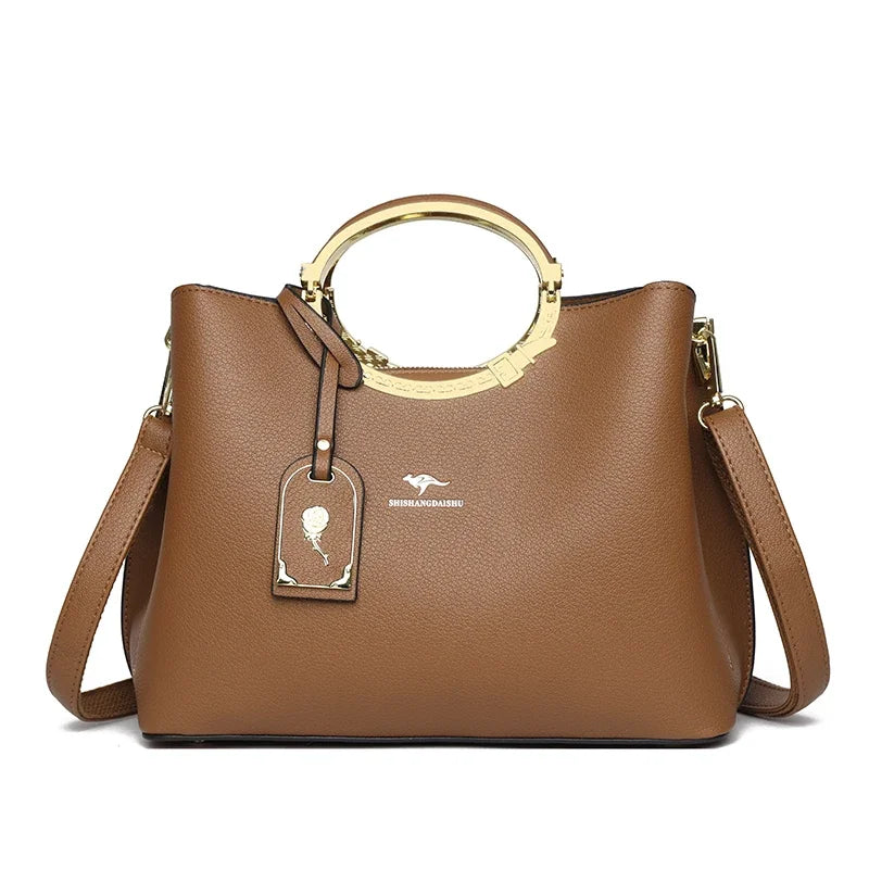 3 Layer Large Capacity Tote Bag Luxury Handbags Women Bags Designer Shoulder Bag High Quality Soft Leather Purses and Handbags