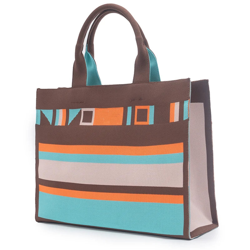 Luxury Brand Designed Women's Bag with Multi-color Splicing High-quality Handbag Exquisite Retro Multifunctional Shoulder Bag