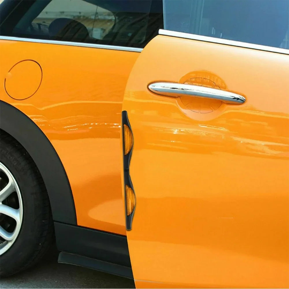 Protect Edges Car Door Protectors Guards Prevent Door Protection Strip High Quality Orange Reflector Door Parts Useful