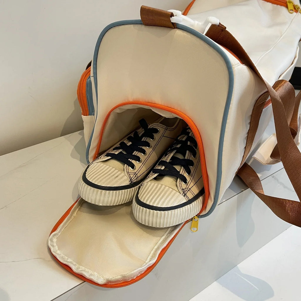 Travel Bag, Duffel Bag Cosmetics Bag, Professional Fitness Bag, Yoga Swimming Training Backpack, Satchel Shoulder Crossbody Tote Bag, Suitable for Men and Women