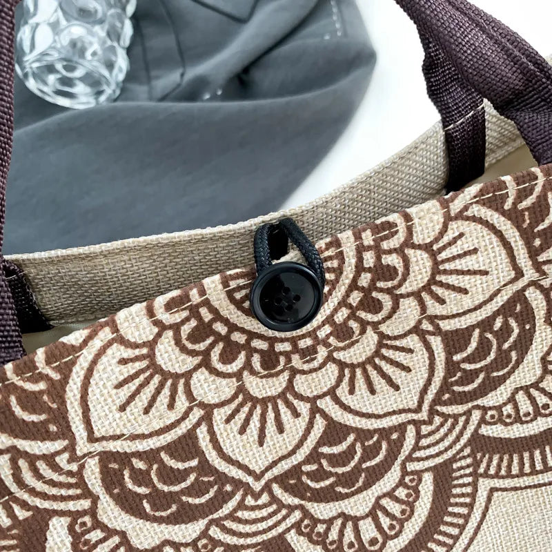 Canvas Handbags For Women Fashion Tote Beach Bags Reusable Shopping Bags Casual Large Capacity Designer Shoulder Pouch Bags