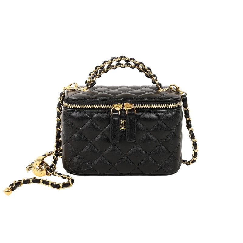 Classic Designer Elegant Leather Tote Bag For Women With Minimalist Solid Color And Trendy Design Crossbody Handbag Luxury