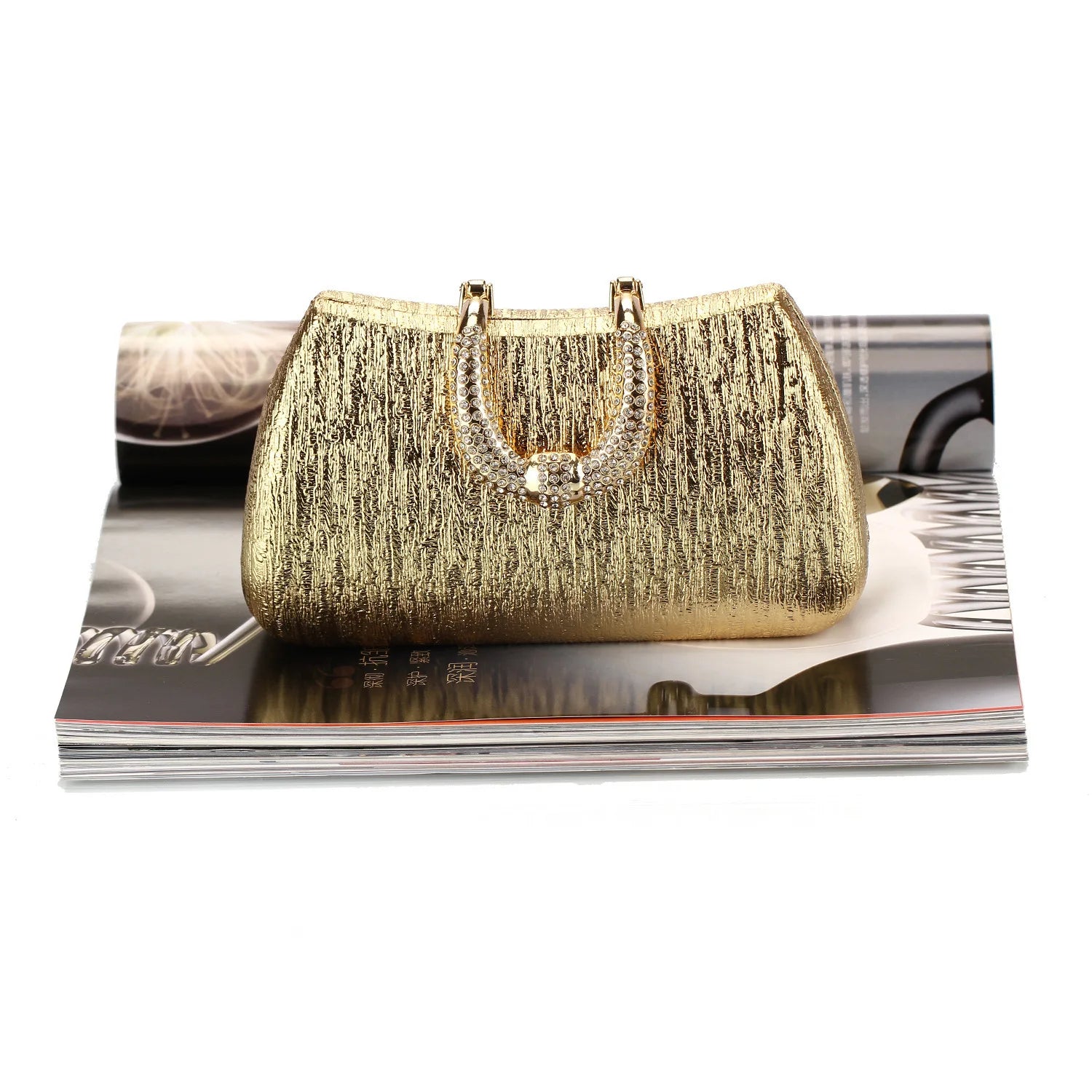 2024 Evening Clutch Luxury Women Gold Shoulder Bags Fashion  Chain Handbag Dinner Handbag Wedding Cocktail Party Coin Purse