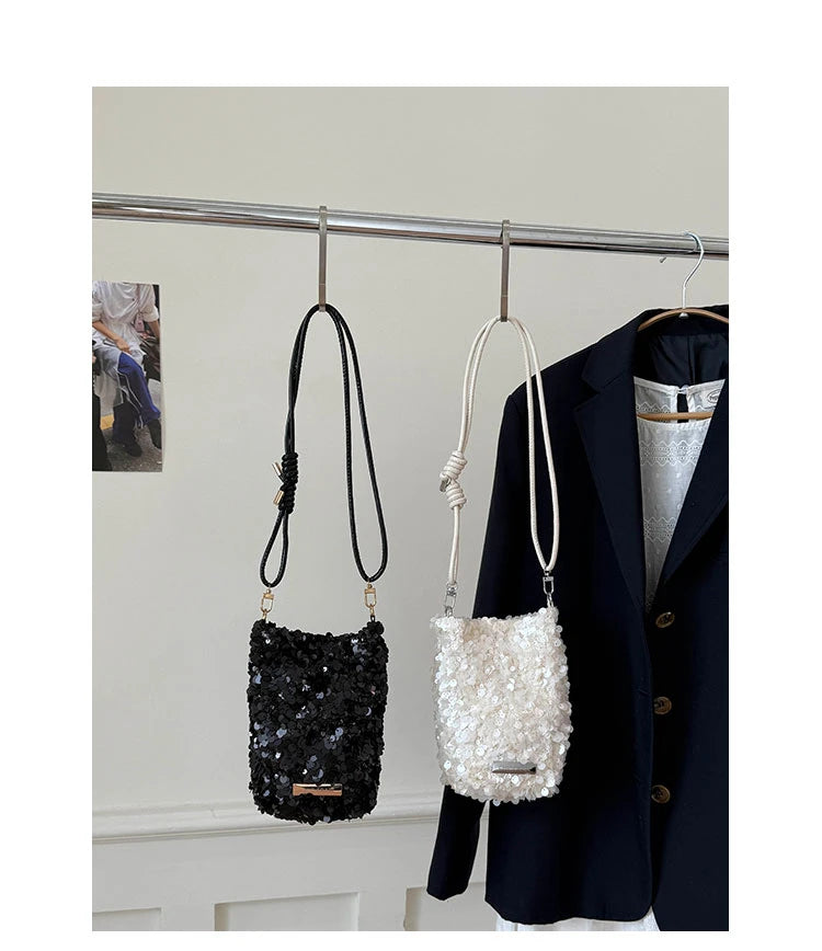 2025 New Large Sequined Bags for Women Are in Trend This Year – Large-Capacity Tote Bags with a Stylish Texture, Suitable as Sho