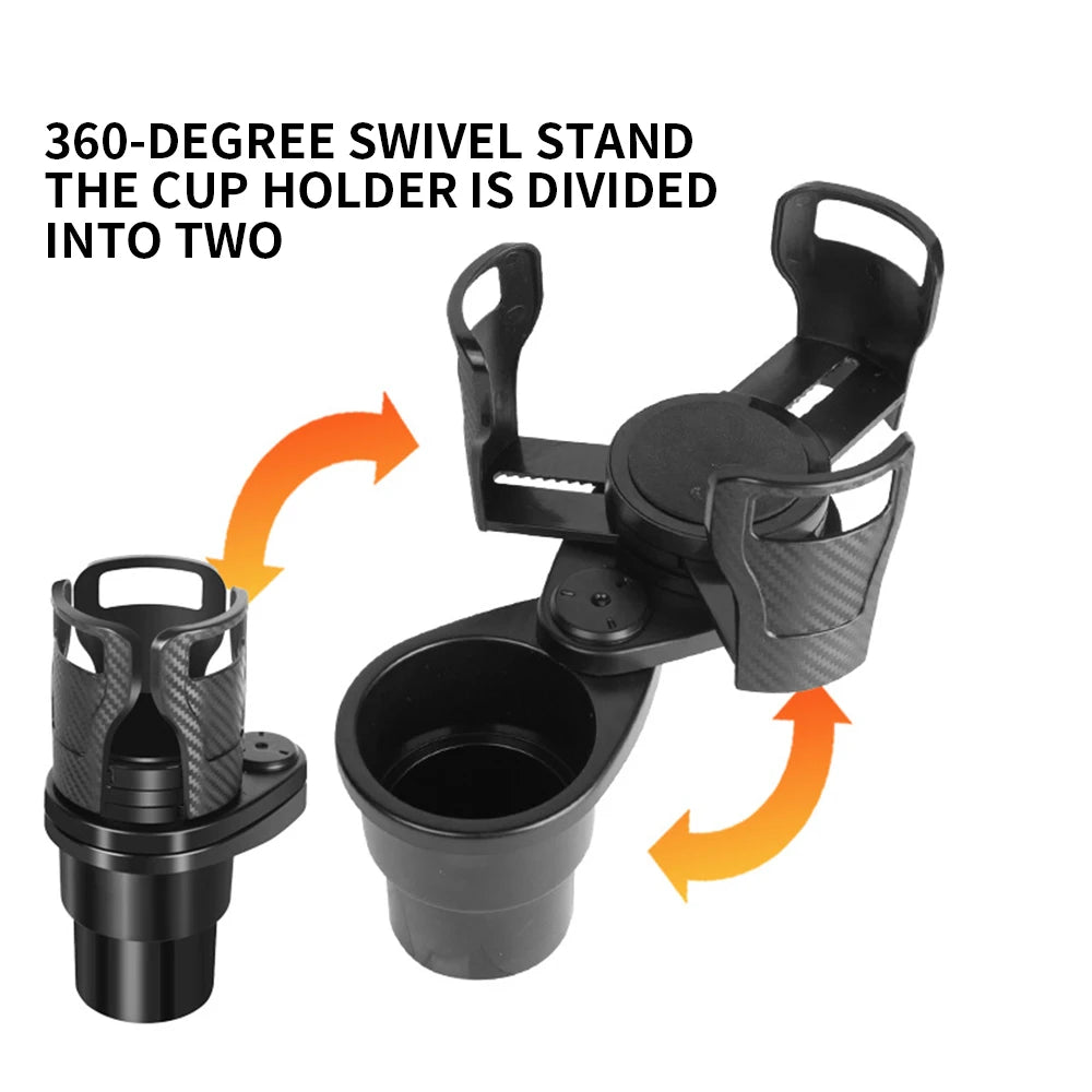 Car Cup Holder Expander For Car Adapter Adjustable Multifunctional Dual Cup Holder With Phone Holder Aromatherapy Organizer