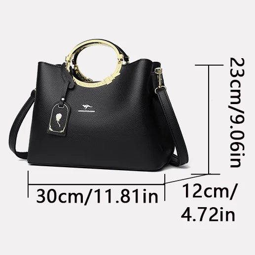 3 Layer Large Capacity Tote Bag Luxury Handbags Women Bags Designer Shoulder Bag High Quality Soft Leather Purses and Handbags
