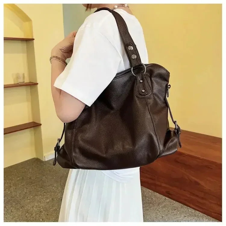 Female Hobo Handbag Large Capacity Shoulder Bags Big Stylsih Tote Bag Ladies Soft Leather Hobos Messenger Bags Women Shopper Bag
