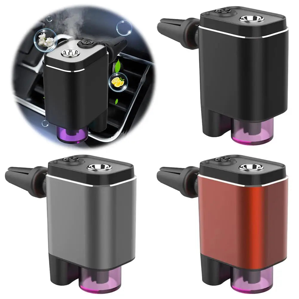 Smart Car Aromatherapy Diffuser Essential Oil Mist Humidifier Air Freshener Vent Clip Fragrance Diffuser For Auto Aromatherapy