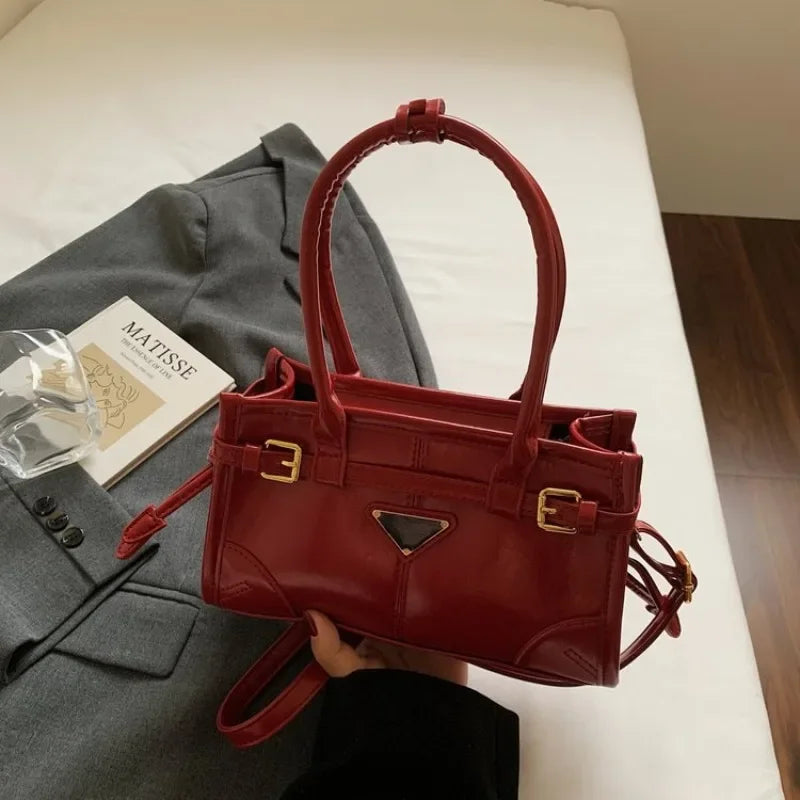 New Model In 2025 Underarm Comfortable Charming Graceful Retro Popular Maillard Style Exquisite Shopping Bag