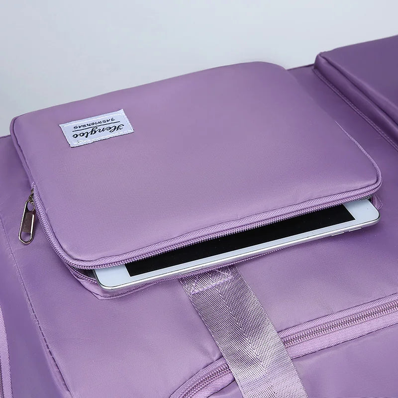 Travel Bag Large Capacity Weekender Overnight Carry On Duffle Bags with Shoe Compartment Sports Fitness Gym Bags for Women