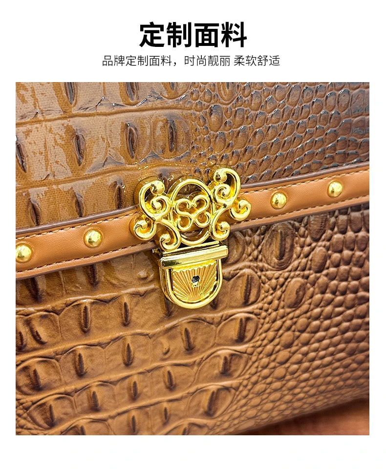 Chic Ladies Leather Shoulder Bag Luxury Crossbody Handbag Women's Designer Tote Purse Classic Elegant Style