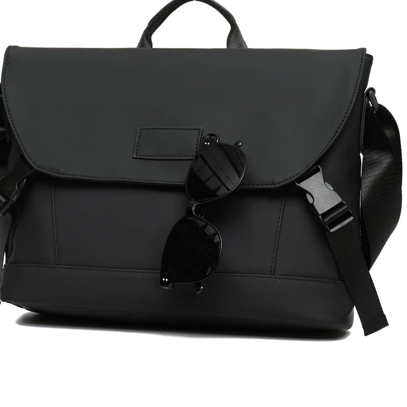 Fashion trend simple atmosphere high-density waterproof fabric casual business men's shoulder handbag crossbody bag masculinity