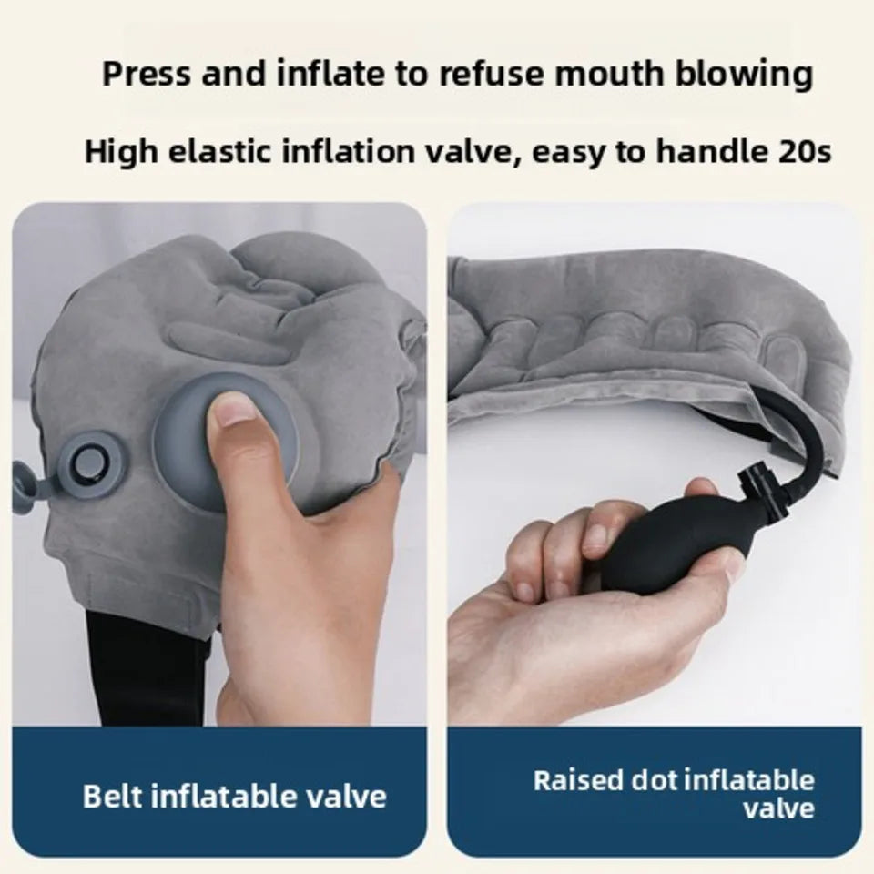 Lumbar Support For Cars High-speed Rail Airplanes Travel Lower Back Pain Relief Seat Pillow Waist Cushion Inflatable Backrest
