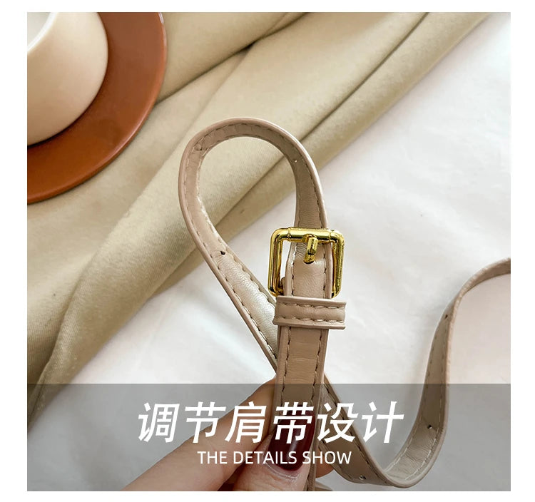 Luxury Brand Elegant Leather Messenger Bag For Ladies, Crossbody Shoulder Function Famous Designer Handbag