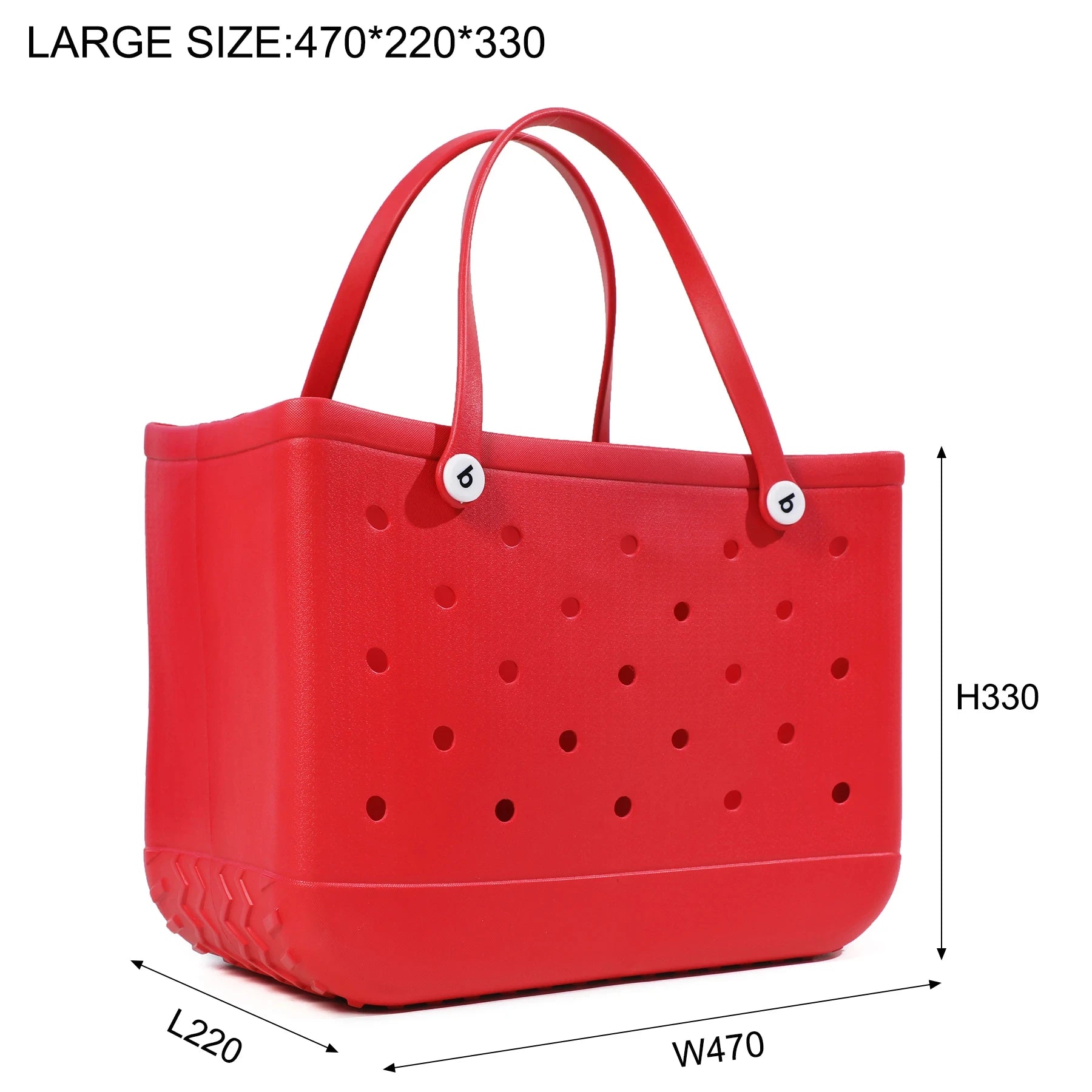 Luxury Beach Tote Bags For Women EVA Rubber M L XL Size Waterproof Travel Picnic Storage Basket Girls Shopping Handbag Bag