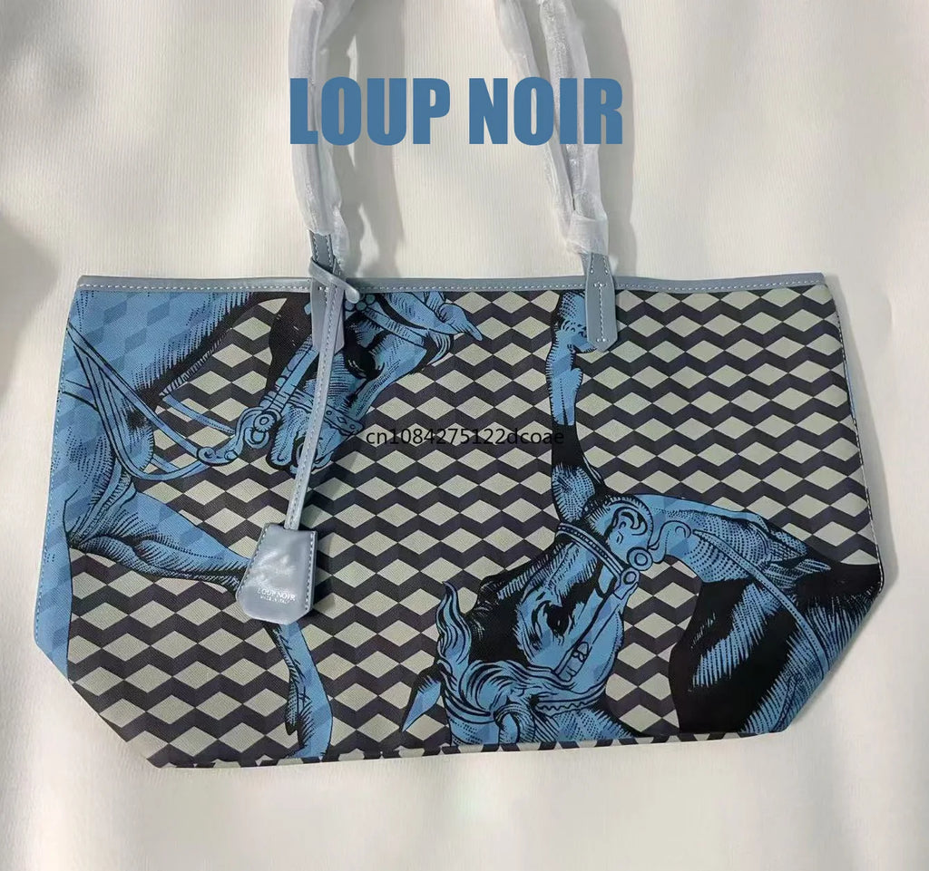 NEW LOUP NOIR Tote Bag for Women Shoulder Women Bags High Quality Famous Brands Bag Casual Totes Large Capacity Horse Noir Bag