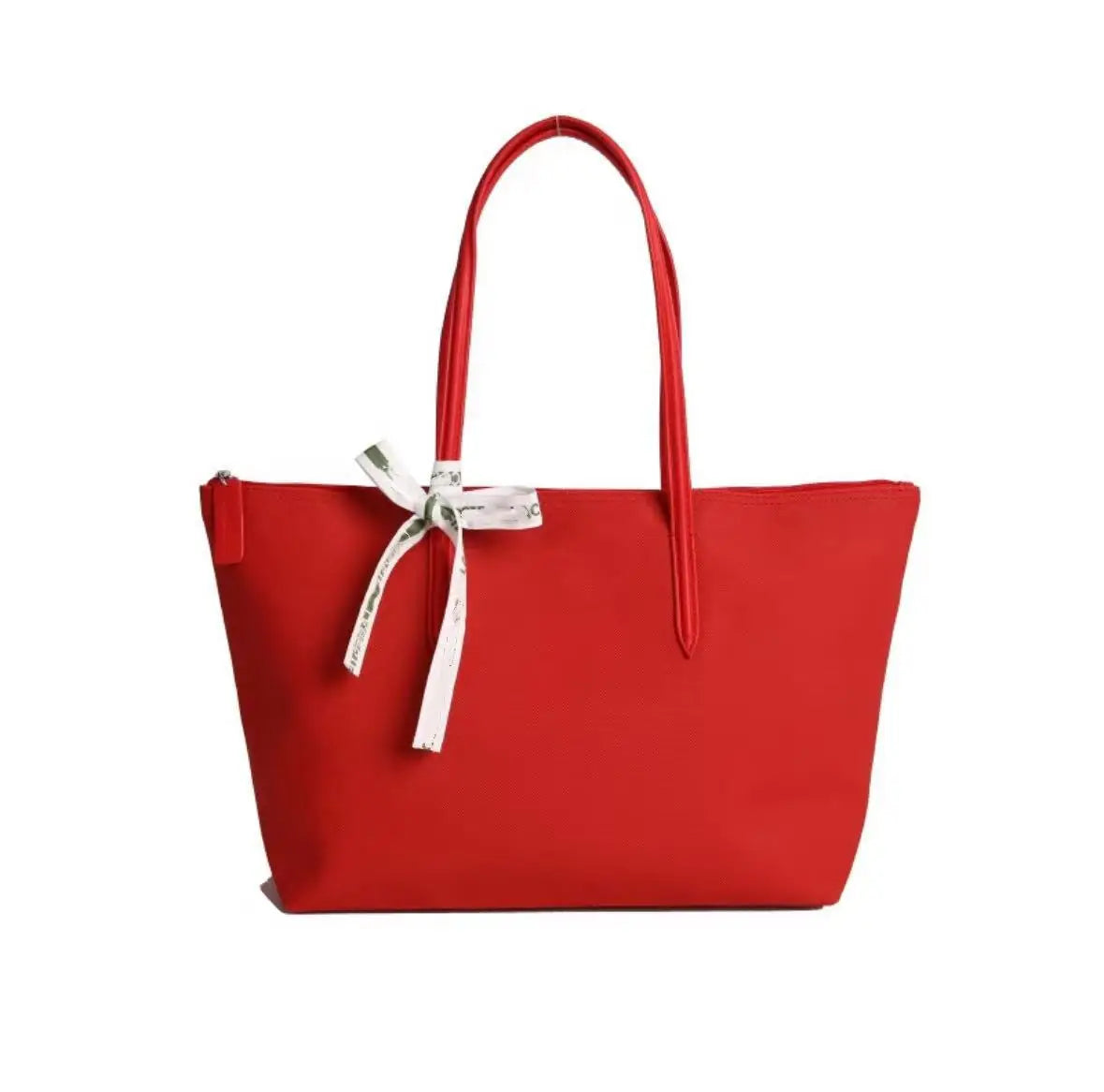 French Fashion Large Capacity Tote Bag Convenient Shoulder Bag Women Commuter Bag Pure Color Handbag Bucket Shape Daily Match