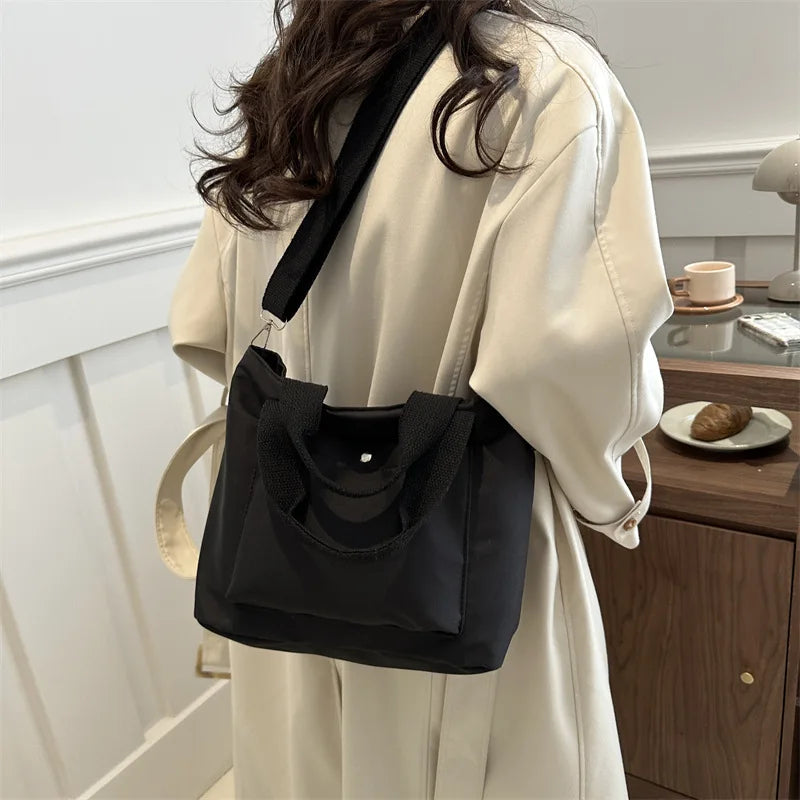 Small Casual Tote Bags Women Shoulder Messenger Bags Korean Canvas Fashion Female Crossbody Bag for Girl 2024 Cloth Handbags