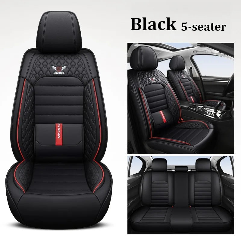 Ultra-Comfy & Durable Full-Wrap Leather Car Seat Covers – Premium Craftsmanship, All-Season, Universal Fit for Most Vehicles