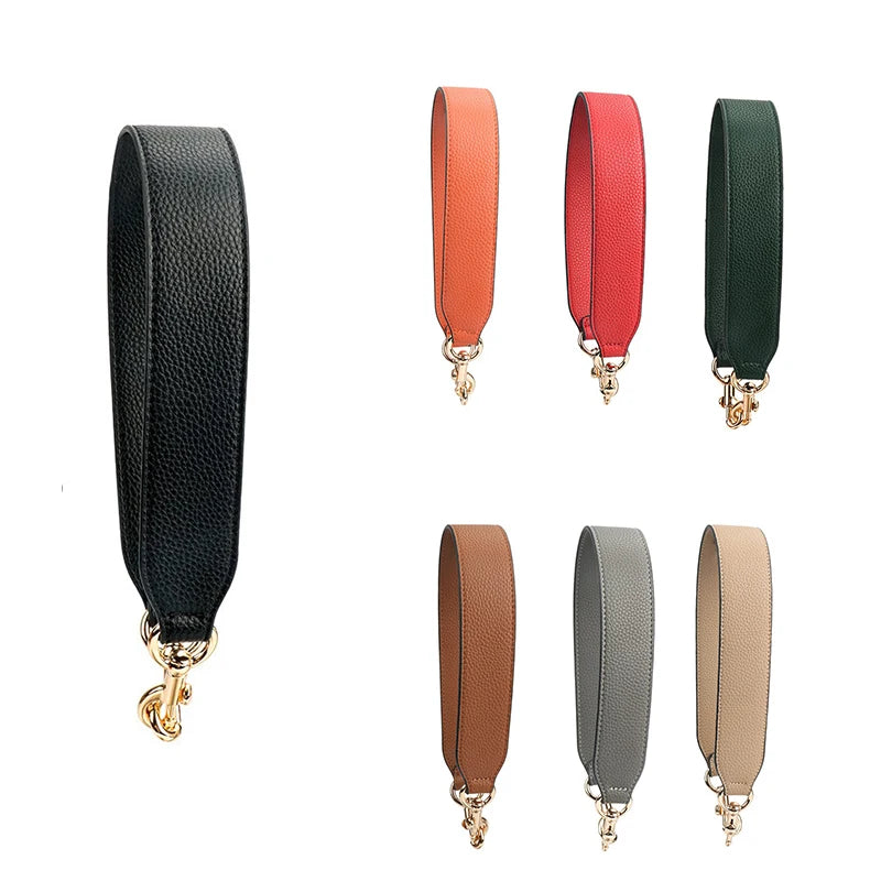 Luxury 3.8cm*58cm Leather Wide Single Shoulder Bag Strap Replacement Underarm Bag Strap Lady's Handbag Belt