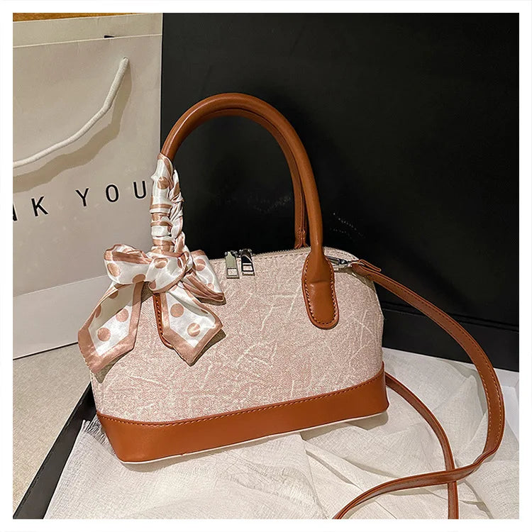 2024 New! Retro Stylish Ruffled Shell Bag - High - End Printed, Ideal for Women's Casual Outings & Versatile Use Free Shipping