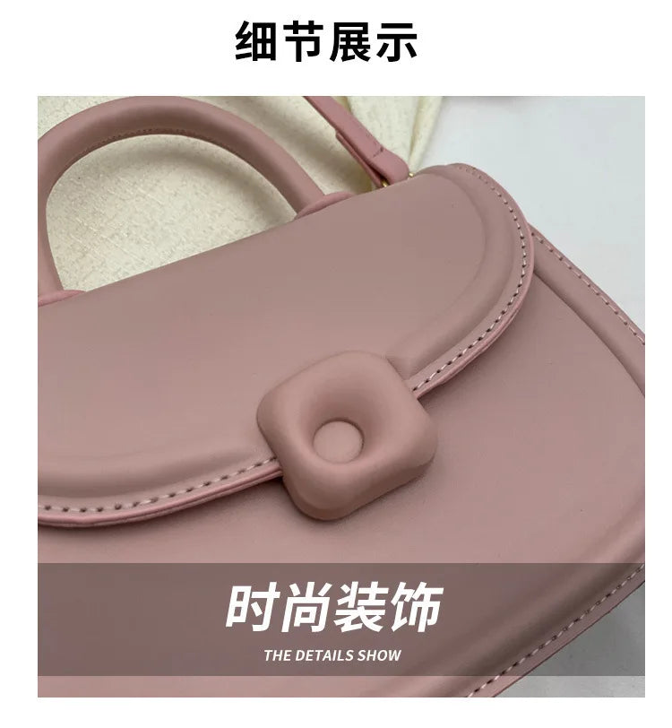 Luxury Women's Multi-functional Small Messenger Bag,high-end Texture Fashionable Square Handbag Trendy Handheld and One Shoulder