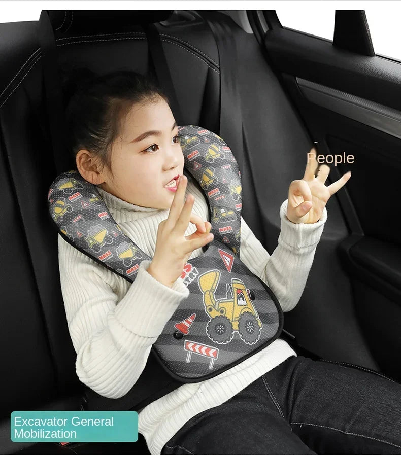 Kids Seatbelt Cushion Seat Belt Pillow Shoulder Pads Cushion Car Seat Strap Covers Protective and Lightweight for Boys And