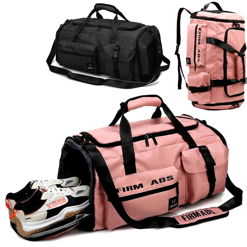 1PCS Gym Bag for Men Women with Shoes Compartment and Wet Pocket Convertible Duffle Bag and Gym Backpack Waterproof Sports Bags