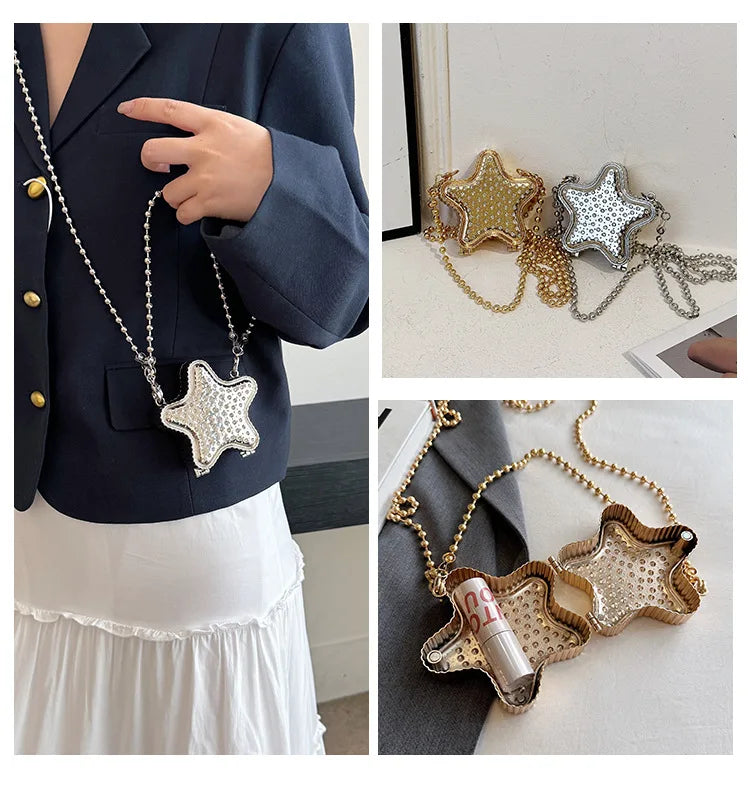 Premium Niche Mini Box Bag - 2025 Women's Star Design, Chain Shoulder & Messenger Style
