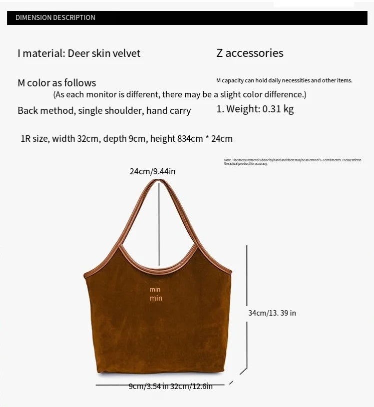 Lady tote bag - stylish, versatile, high-end, retro, large capacity at the armpit, single shoulder, suitable for daily commuting