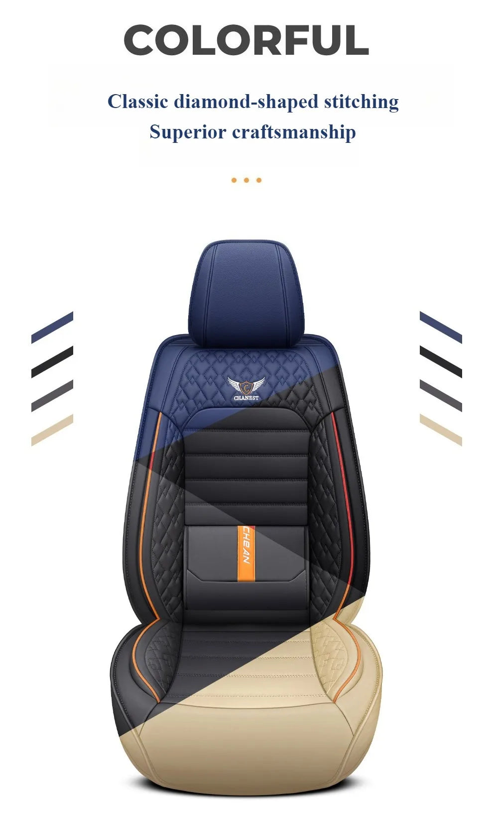 Ultra-Comfy & Durable Full-Wrap Leather Car Seat Covers – Premium Craftsmanship, All-Season, Universal Fit for Most Vehicles