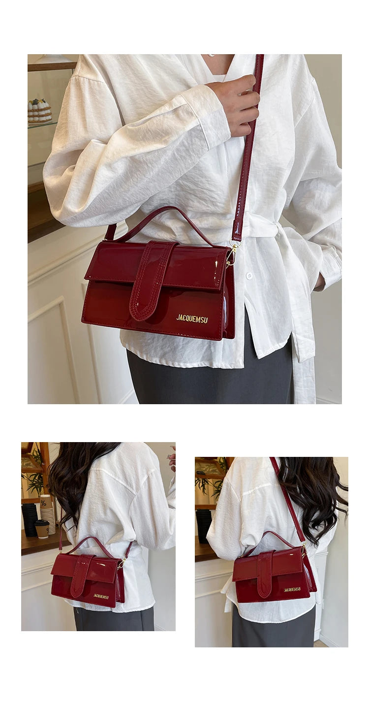 Luxury High-End Designer Paris Fashion Bag For Women Featuring Elegant Leather Crossbody Strap
