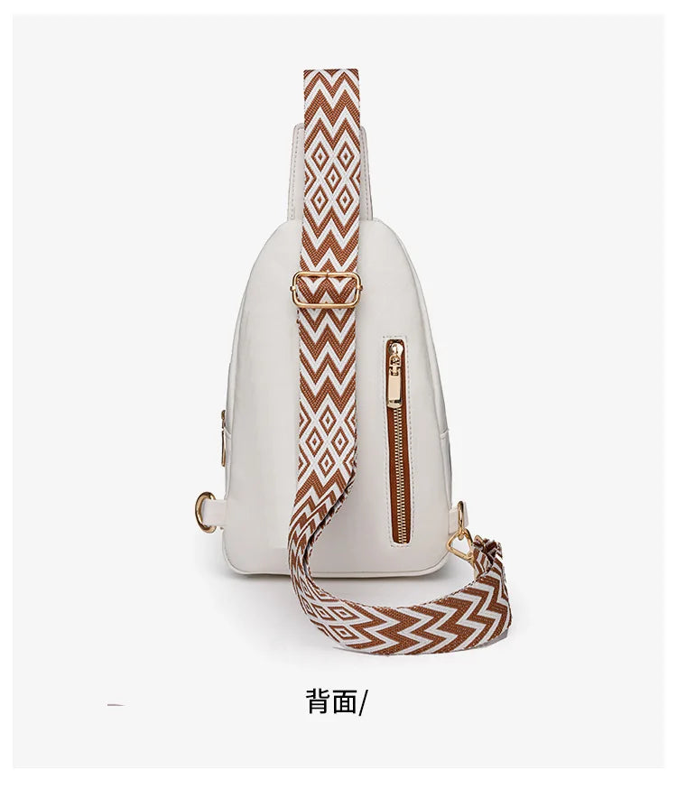 Sling Bag For Women Men Backpack Fanny Pack Crossbody Purse Chest Travel Shoulder Belt Bags Purse Handbag PU Leather Anti Theft