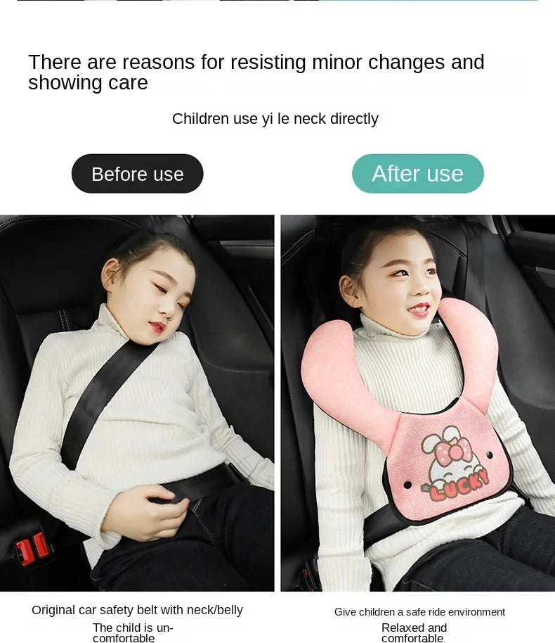 Kids Seatbelt Cushion Seat Belt Pillow Shoulder Pads Cushion Car Seat Strap Covers Protective and Lightweight for Boys And