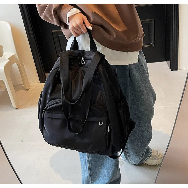 2025 New Leisure Trendy Light Luxury Handbag oulder Bag Korean Japanese Sle Multi-Use Lazy Wind Dual-Purpose Bapa