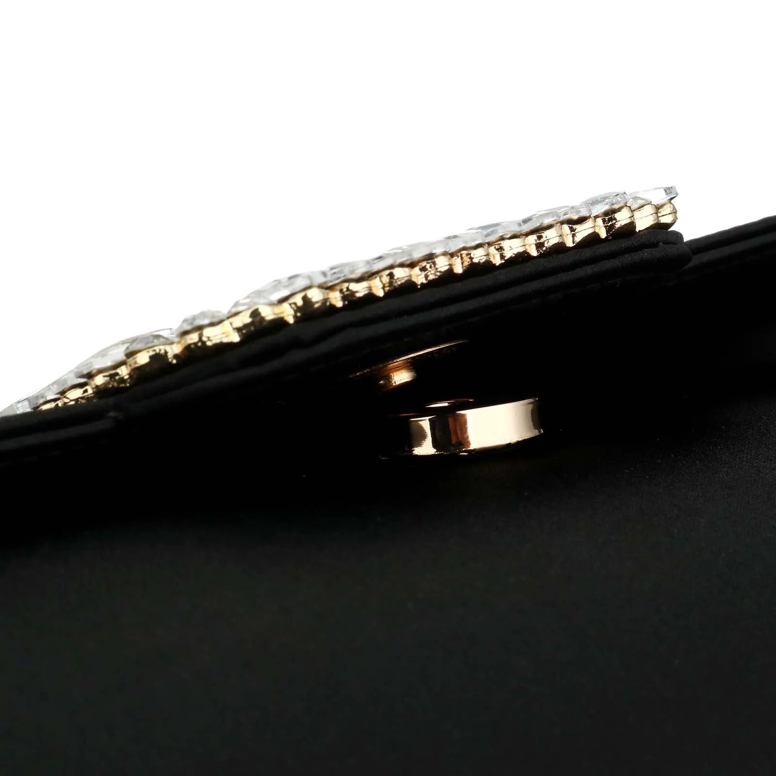 Elegant Satin Envelope Evening Handbags for Women Square Diamond Buckle Wedding Bridal Party Purse Shoulder Chain Messenger Bags