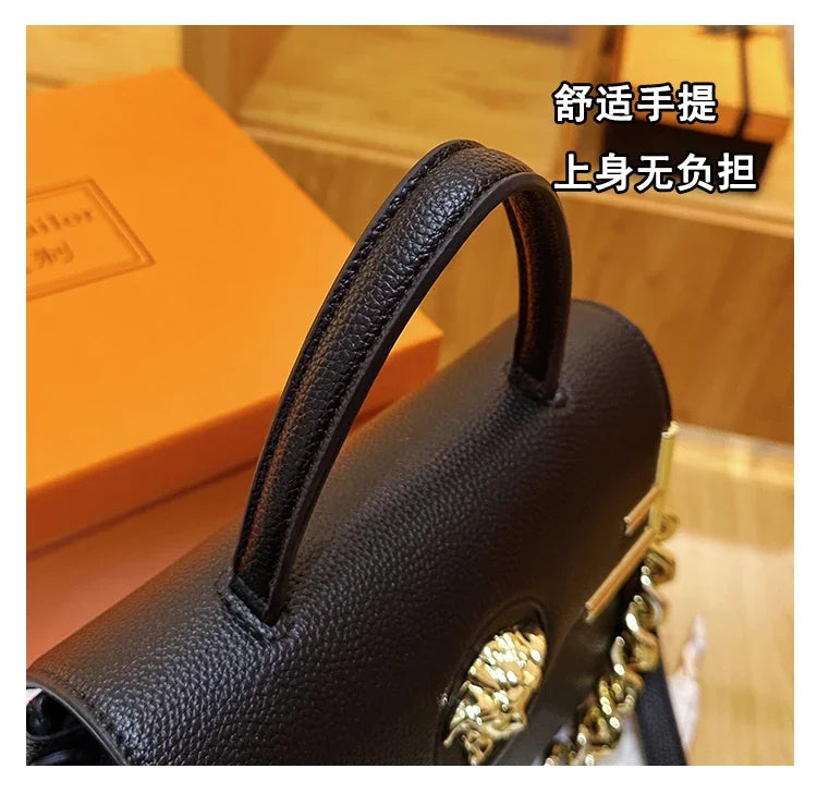 Famous Designer Women's Stylish Leather Shoulder Bag - Classic Elegant Ladies Crossbody Bag Handbags Fashion