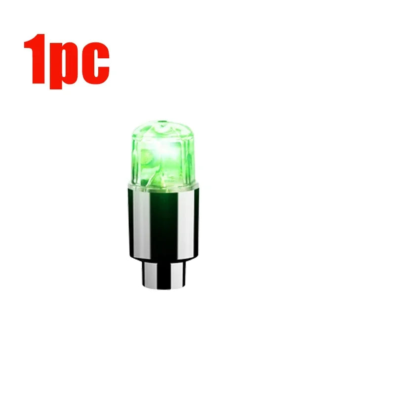 Car Hub Ambient Light Bicycle LED Tire Lights Universal Car Neon Lamp Valve Cover Lights Tire Colorful Flashing Bulb Decoration