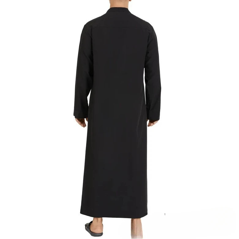Muslim Loose Collar Saudi Round Collar Hui Robe Arab Middle Eastern Men's Clothing
