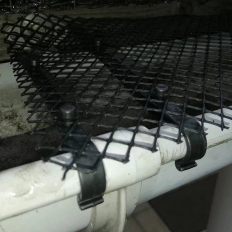Guard Rain Anti-blocking Filter Gutter Guard Ladder Plastic Screen Mesh PVC Protective Net Leaf Guards