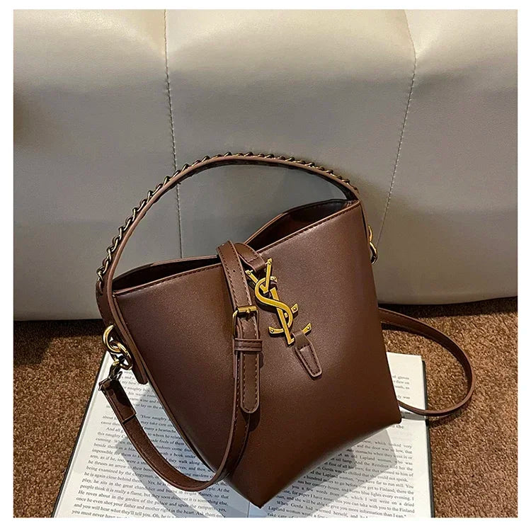 2025 Summer New! Light - Luxury Women's Bucket Bag - High - End Niche Design, Stylish Shoulder Messenger for All Occasions