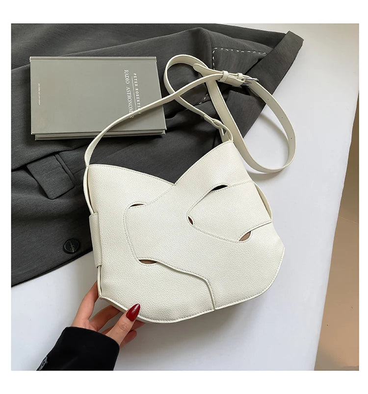 Luxury Designer Bag Fashion Women's PU Leather Shoulder Bag Minimalism Solid color Crossbody Bags for Women Ladies Handbag