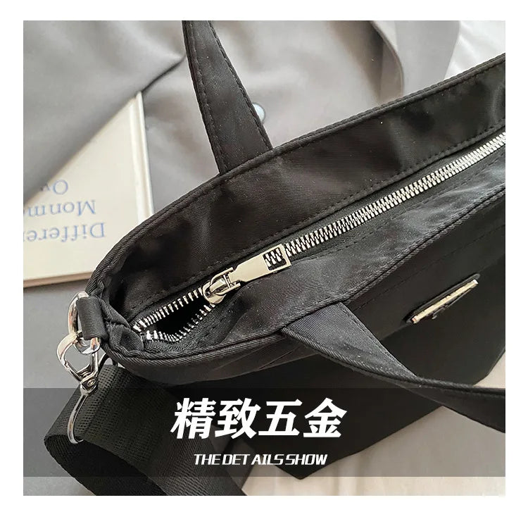 New Bag Women's 2025 Messenger Bag Fashion Shoulder Bag Simple Handbag Foreign Style Large Capacity Leisure Bag