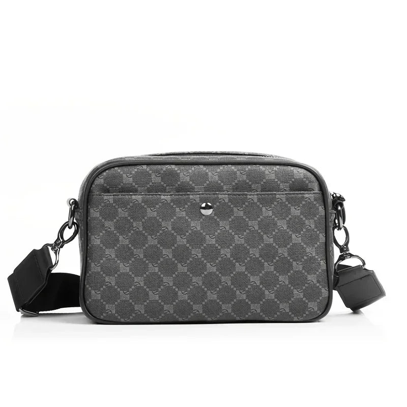 Luxury Square Crossbody Bags Men Fashion Plaid Men Shoulder Bag Business Messenger Bag Mens Handbag Satchels Tote Purse