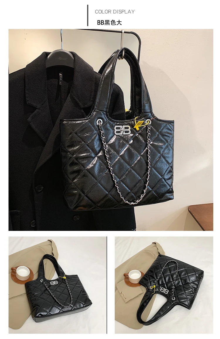 Luxury Brand Popular Classic Handbags For Ladies, Leather Tote Bags With Crossbody, Elegant Women's Fashion