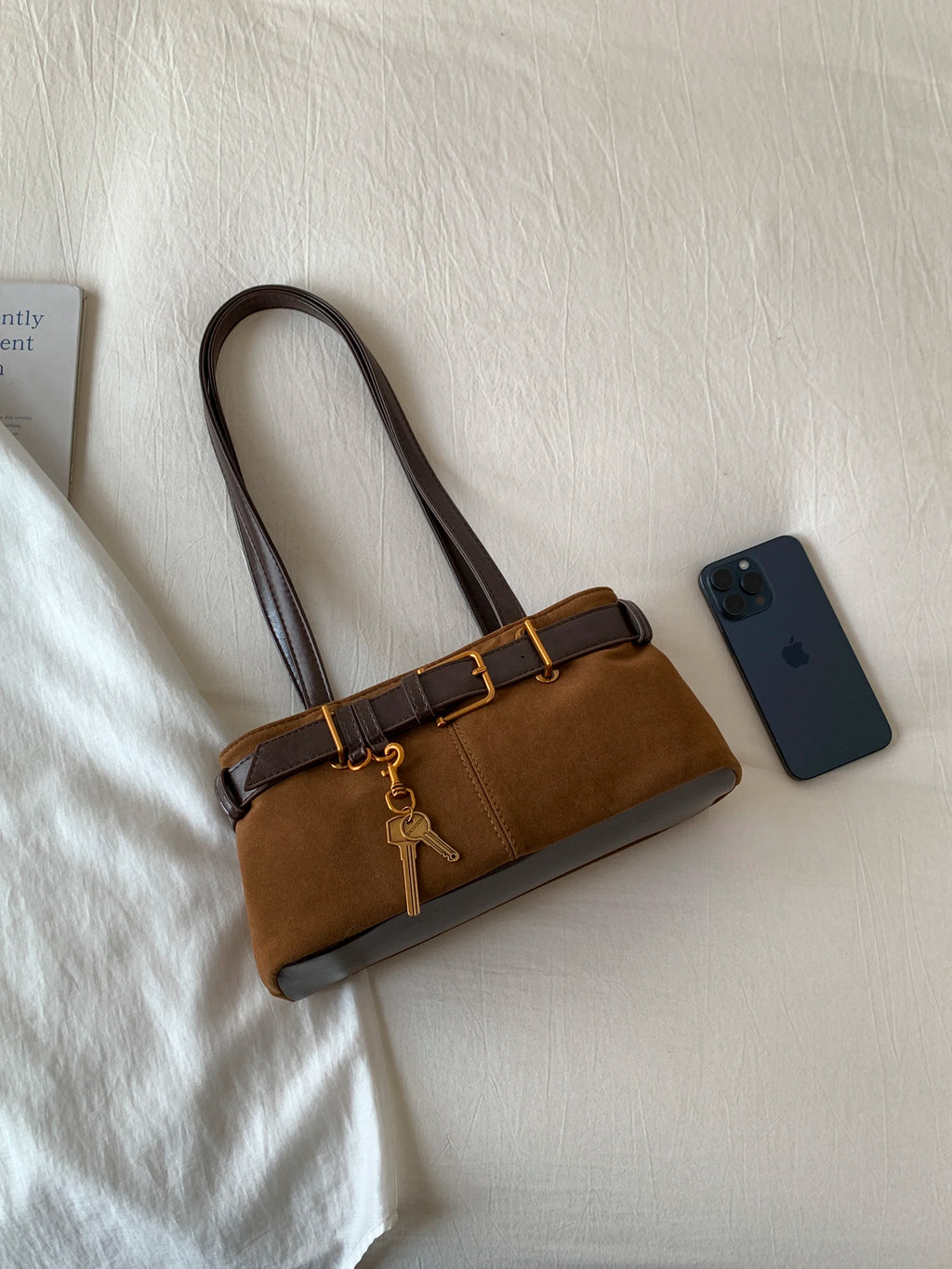 Shoulder Bag for Going Out to Work, Autumn and Winter Retro High-End Bag for Women, 2025 New Shoulder Underarm Bag 1257JC