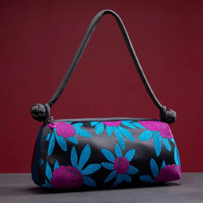 Luxury Silk Embroidered Women Bag 2025 New Fashion Matching Bride Women Handbag Evening Bag Shoulder Bag