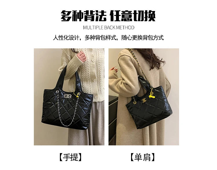 Luxury Brand Popular Classic Handbags For Ladies, Leather Tote Bags With Crossbody, Elegant Women's Fashion