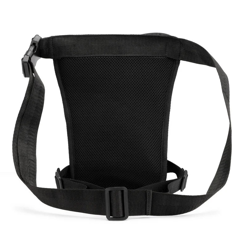 New Nylon Men Drop Leg Bag Fanny Pack Motorcycle Riding Casual Shoulder Cross Body Thigh Male Hip Belt Waist Bags Cafe Racer